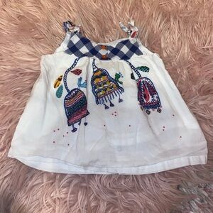 Catimini white top size 2 girl’s blouse tunic